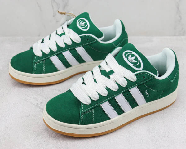 Adidas Campus 00s Dark Green Cloud White - Image 3