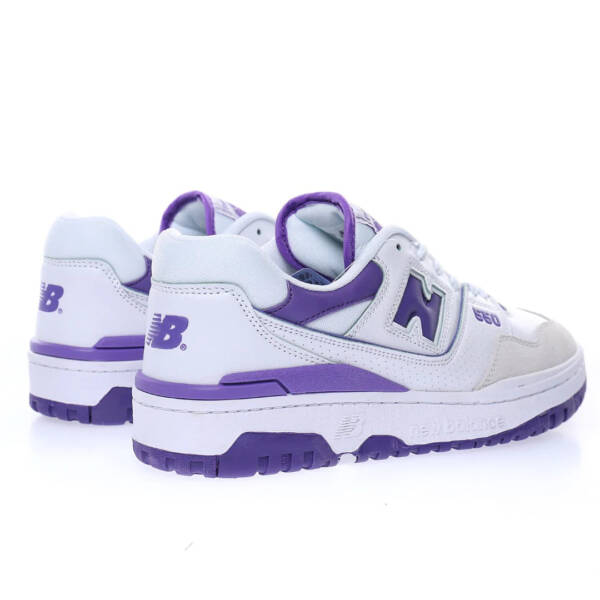 New Balance 550 Purple White - Image 4