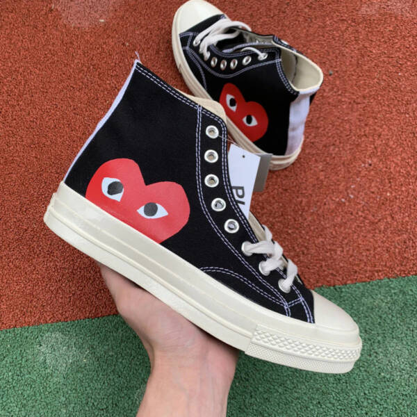 Converse Chuck Taylor All Star 70 HiComme des Garçons Play Black - Image 2