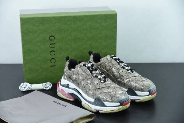 Gucci X Balenciaga The Hacker Project Triple S Beige - Image 7