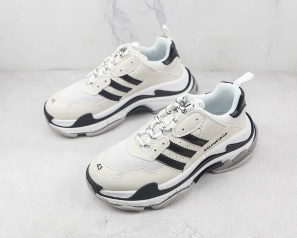 Balenciaga Adidas White Black - Image 6