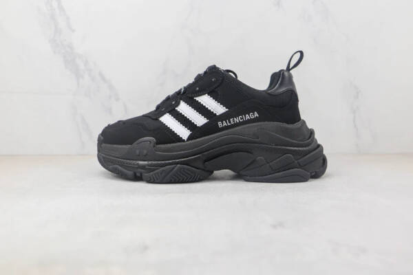 Balenciaga X Adidas Black White - Image 2
