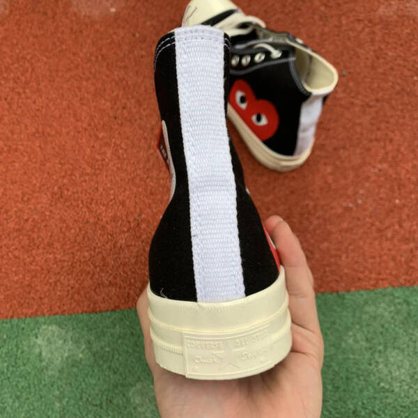 Converse Chuck Taylor All Star 70 HiComme des Garçons Play Black - Image 5