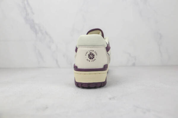 New Balance 550 Sea Salt Burgundy - Image 4