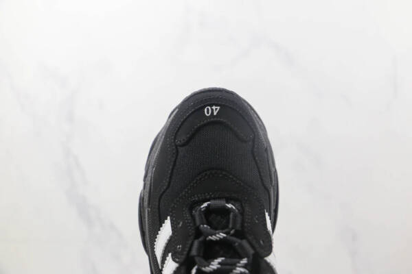 Balenciaga X Adidas Black White - Image 3