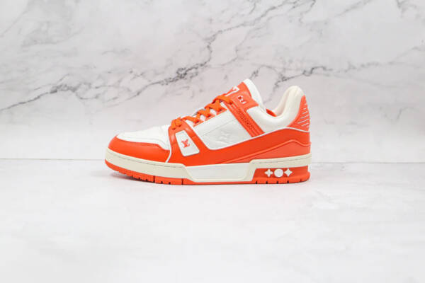 Louis Vuitton Trainer Monogram Denim Orange - Image 2