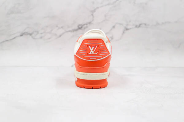 Louis Vuitton Trainer Monogram Denim Orange - Image 5