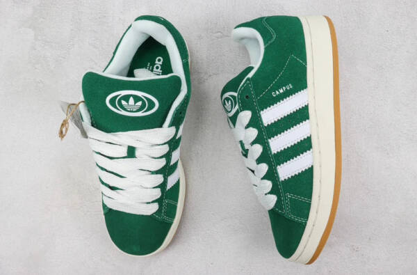 Adidas Campus 00s Dark Green Cloud White - Image 6