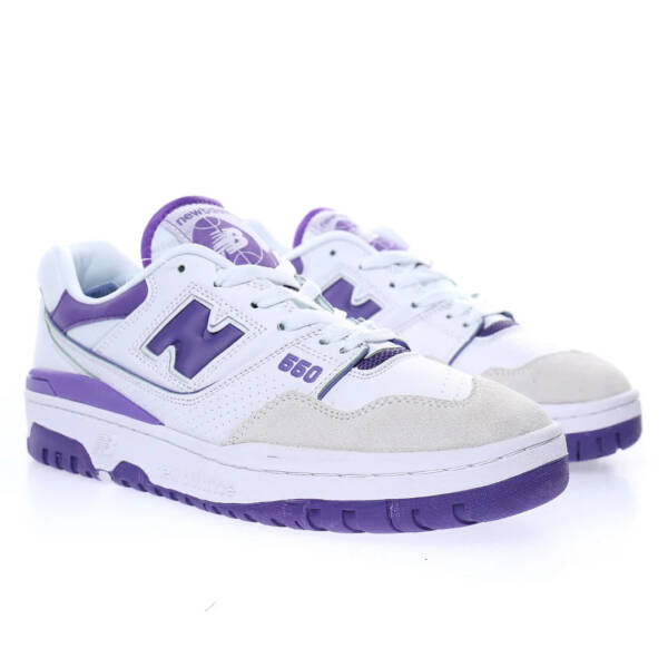 New Balance 550 Purple White - Image 2