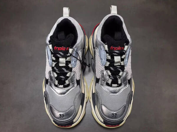 Balenciaga Triple S Silver Black 2019 - Image 4