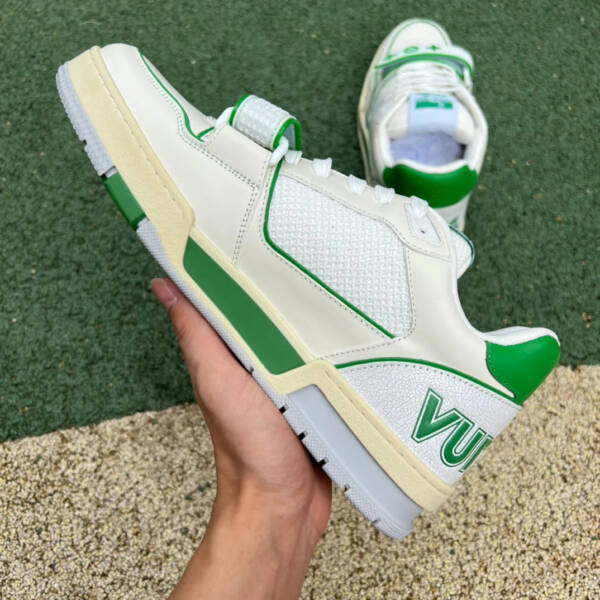 Louis Vuitton Trainer Green Mesh - Image 4