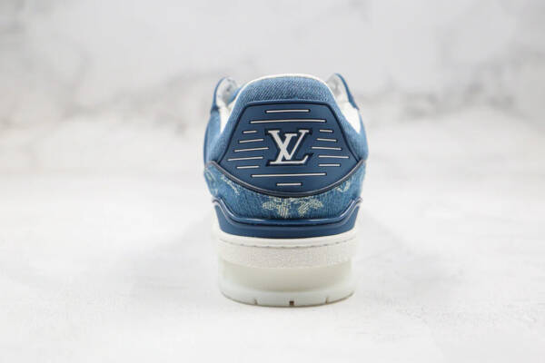 Louis Vuitton Trainer Sneaker Denim Monogram - Image 4