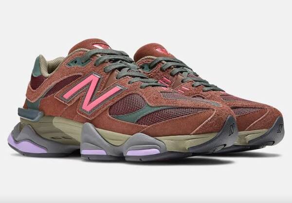 New Balance 9060 Burgundy Pink - Image 2