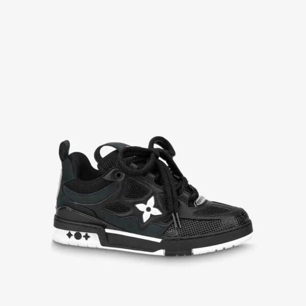 Louis Vuitton LV Skate Sneaker Black White - Image 2