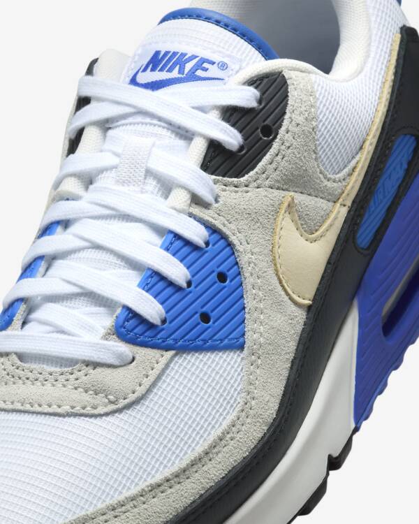 Nike Air Max 90 Premium Branco/Azul - Image 5