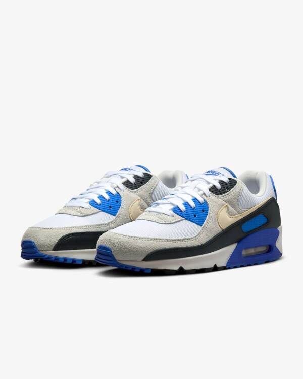 Nike Air Max 90 Premium Branco/Azul - Image 4