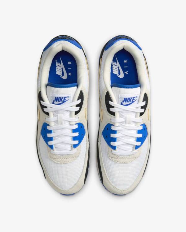 Nike Air Max 90 Premium Branco/Azul - Image 3
