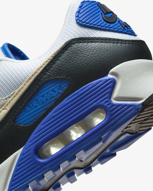 Nike Air Max 90 Premium Branco/Azul - Image 6