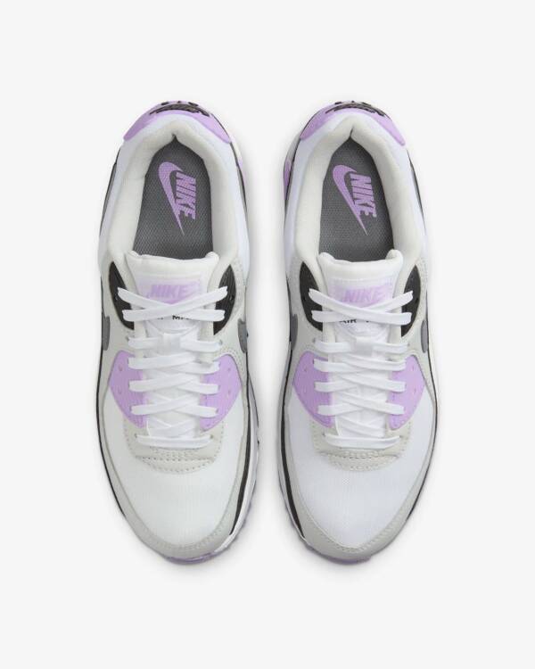 Nike Air Max 90 White/Lilac - Image 3