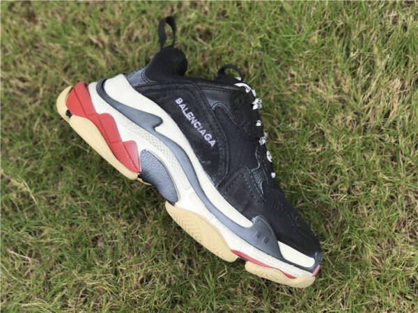 Balenciaga Triple S Black White Red - Image 4