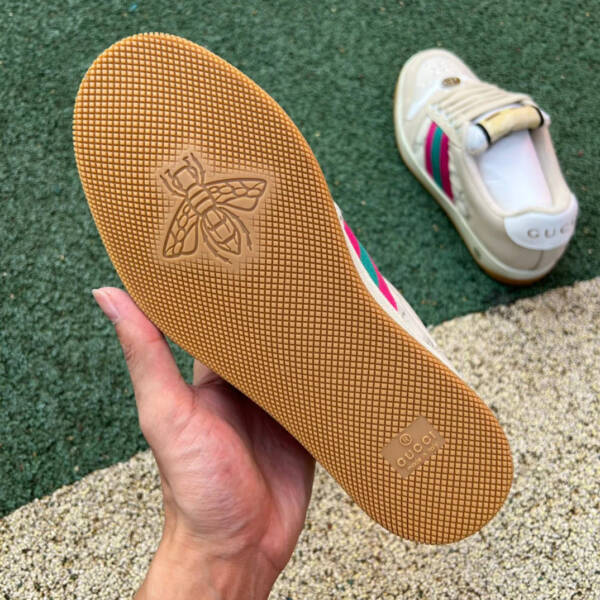 Gucci Screener Cream Leather - Image 7