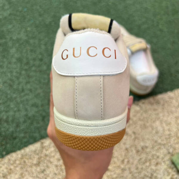 Gucci Screener Cream Leather - Image 5
