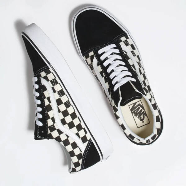 Tênis Vans Old Skool Primary Checkerboard Black White - Imagem 2