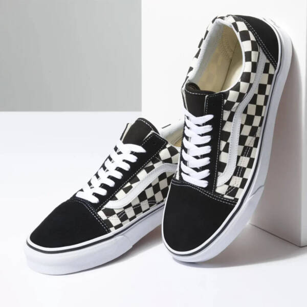 Tênis Vans Old Skool Primary Checkerboard Black White - Imagem 3