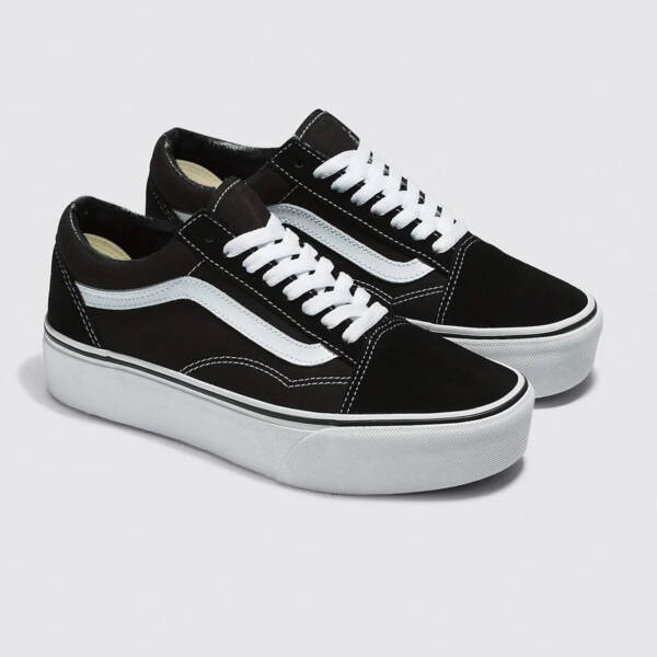 Tênis Vans Old Skool Plataforma Black White - Imagem 2