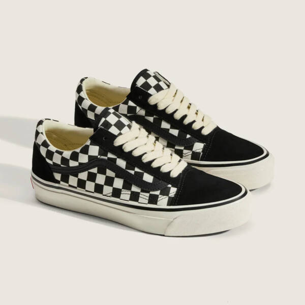 Tênis Vans Old Skool Lx Checkerboard Black Marshmallow - Imagem 2
