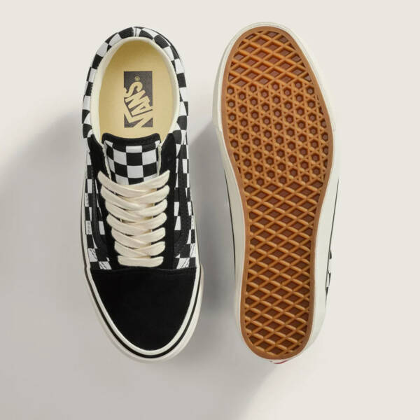 Tênis Vans Old Skool Lx Checkerboard Black Marshmallow - Imagem 3