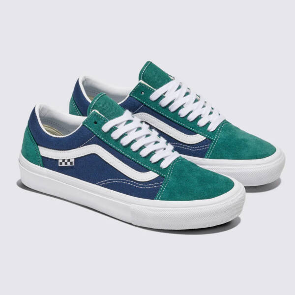 Tênis Vans Old Skool Skate Tartan Green Blue - Imagem 2