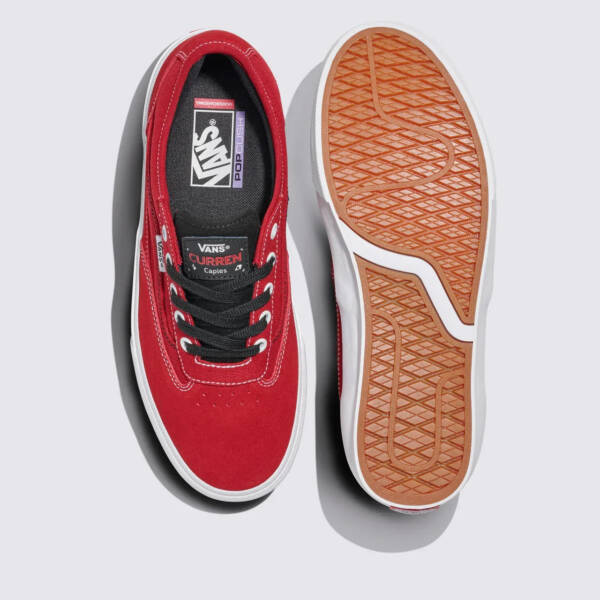 Tênis Vans Curren Caples Skate Red White - Imagem 3