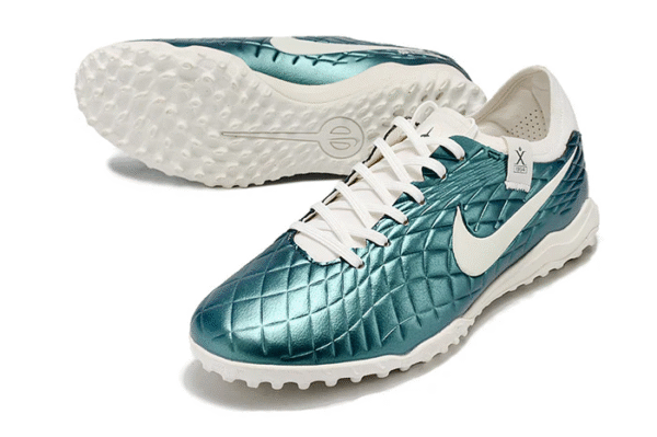 Chuteira Nike Tiempo Legend 10 Pro TF Verde Esmeralda Society - Imagem 5