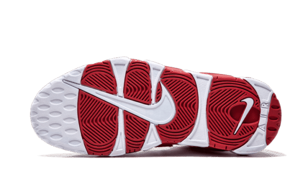 Tênis Nike Air More Uptempo - Branco e Vermelho - Imagem 2