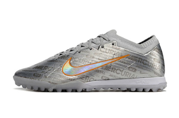 Chuteira Nike air zoom mercurial valor 15 elite TF PRATA - Anviersário de 25 anos Society