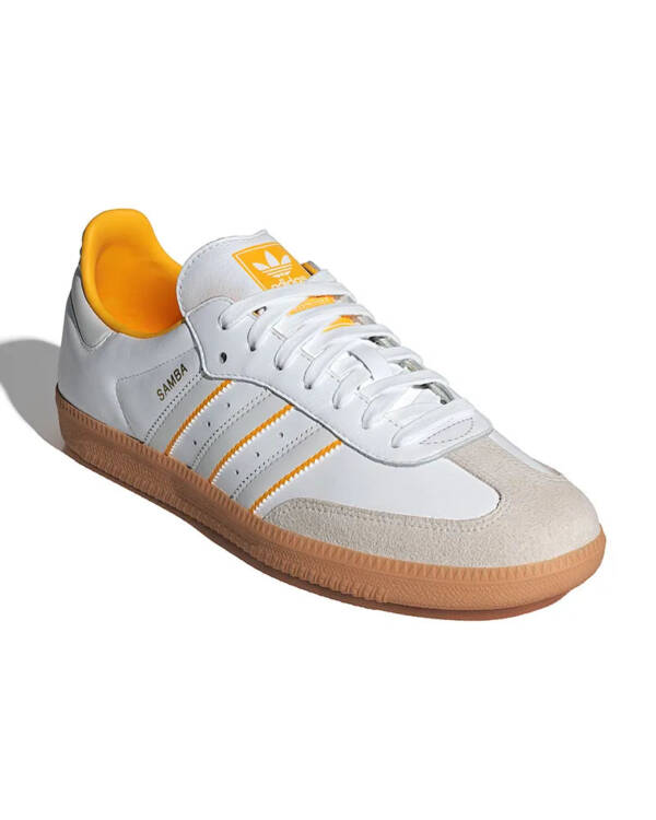 Tênis adidas Samba OG Masculino Branco-Amarelo - Imagem 2