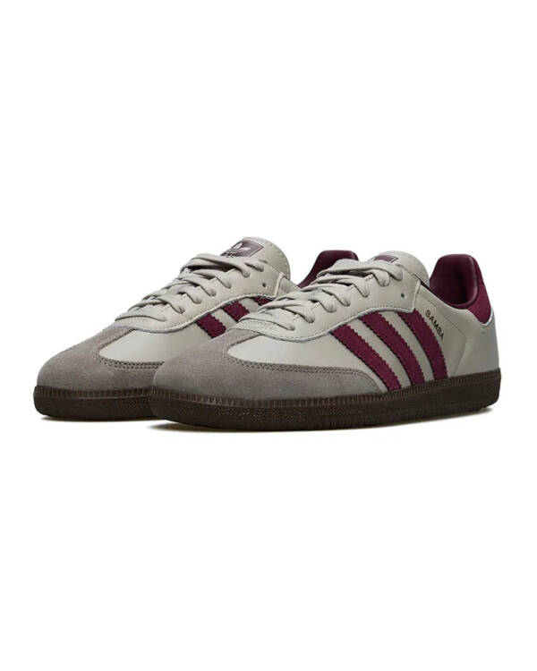 Tênis adidas Samba OG Masculino Bege-Vinho - Imagem 2