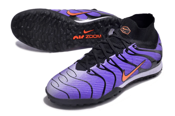 NIKE Air zoom Mercurial Superfly 9 Elite TF Purple "Air max Tn" Society - Imagem 6