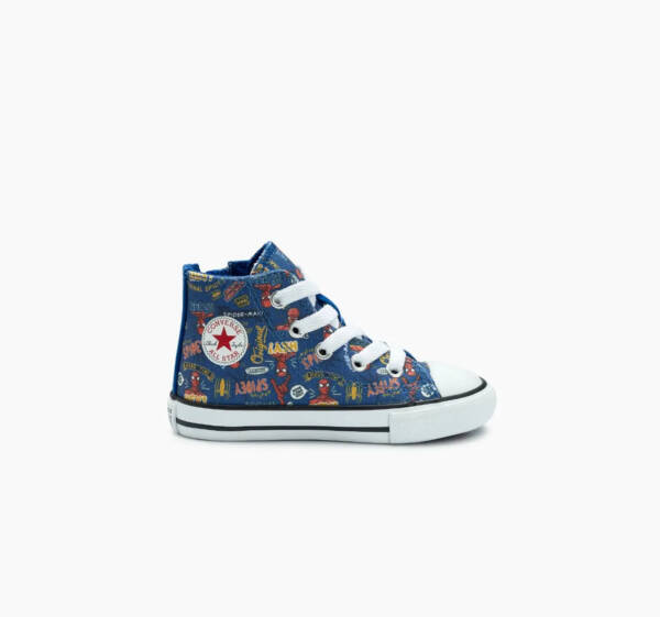 Tênis All Star: Converse X Disney Homem Aranha Chuck Taylor All Star Side Zip Azul