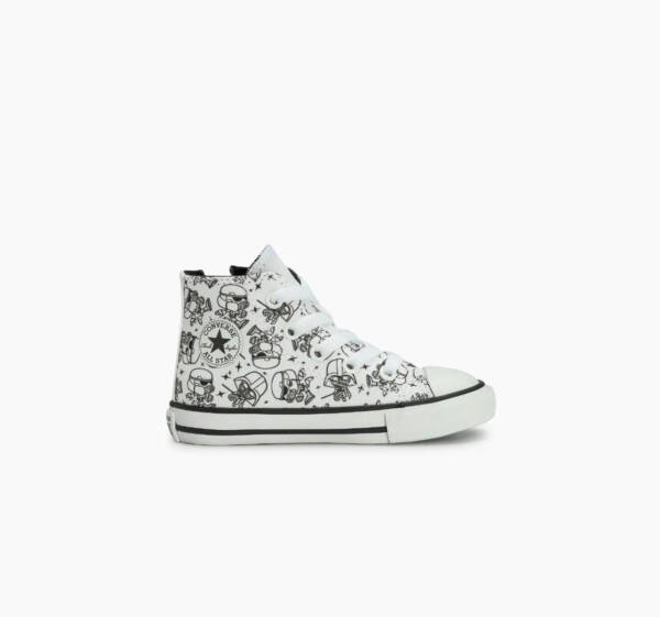 Tênis All Star: Converse X Star Wars Chuck Taylor All Star Side Zip Criança Cano Alto Branco