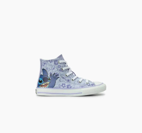 Tênis All Star: Converse X Disney Stitch Chuck Taylor All Star Juvenil Cano Alto Azul 2 - Imagem 10