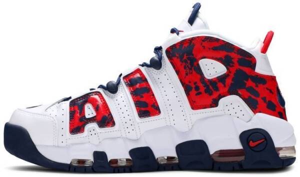Tênis Nike Air More Uptempo 'Red Navy Camo' - Imagem 6