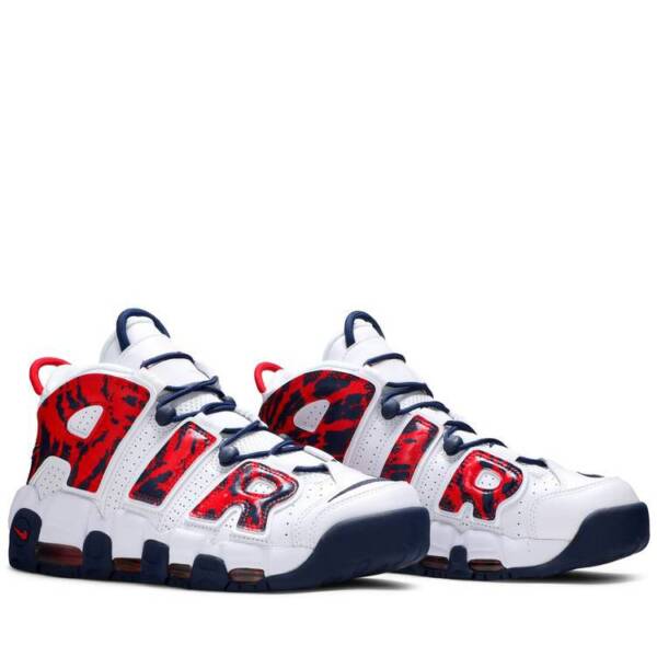 Tênis Nike Air More Uptempo 'Red Navy Camo'